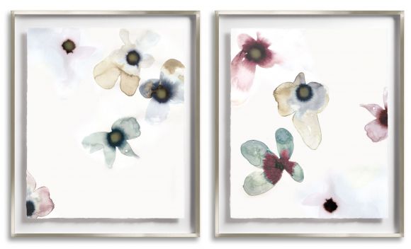 Tiffany Poppies in Deluxe Handmade Frames