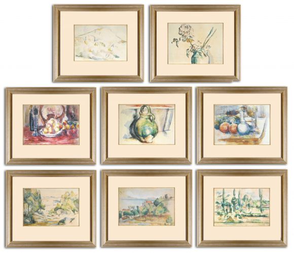 Cezanne Watercolours in Standard Frames