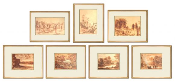 Claude Lorraine Landscapes in Standard Frames