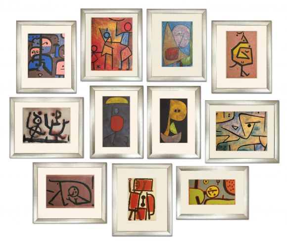 Paul Klee Drawings in Standard Frames