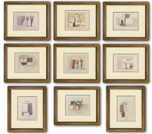 Morandi Watercolours in Standard Frames