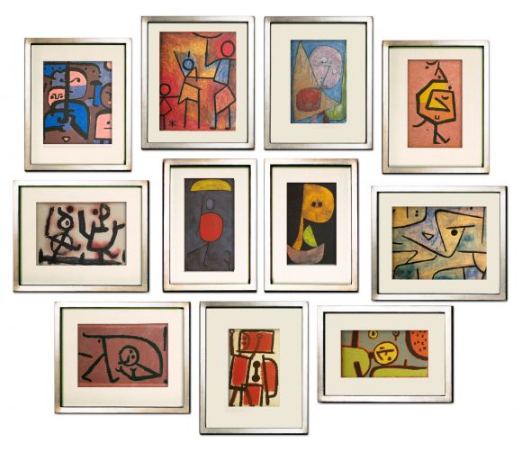 Paul Klee Drawings in Deluxe Handmade Frames