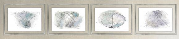 Spin between glass and acrylic in deluxe handmade frame