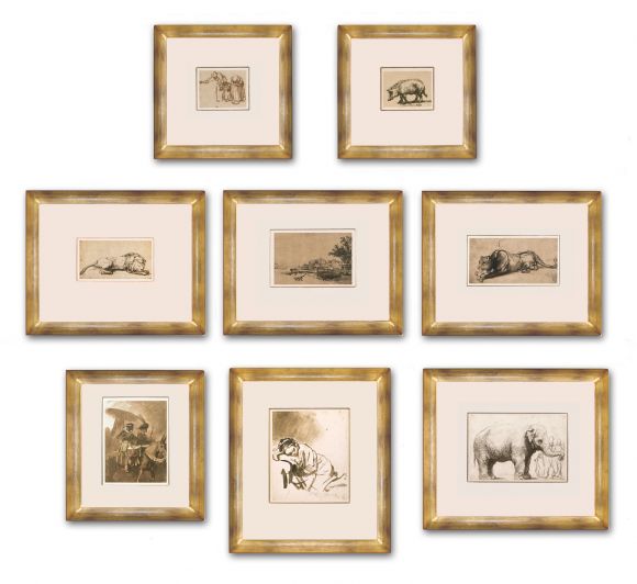 Rembrandt Drawings in Deluxe Handmade Frames