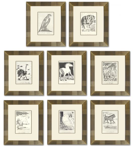 Picasso Animals in Deluxe Handmade Frames