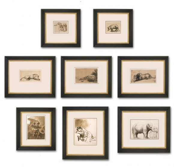 Rembrandt Drawings in Deluxe Handmade Frames