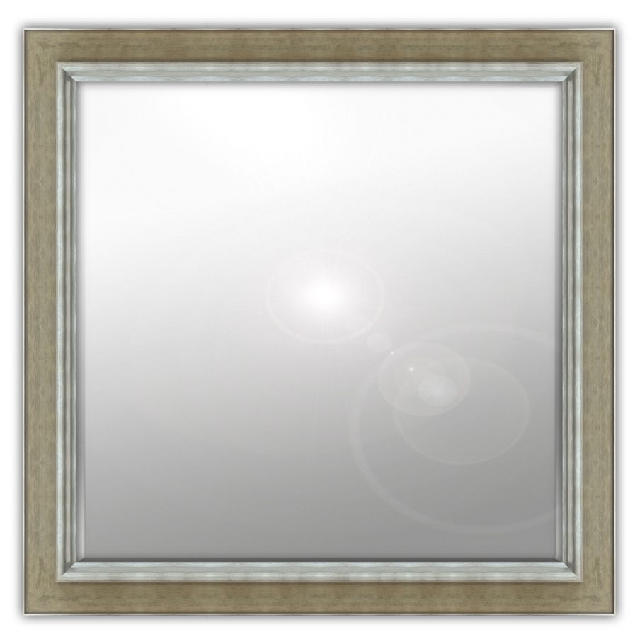 Bristlo: 6mm Foil backed bevelled mirror in a standard factory frame