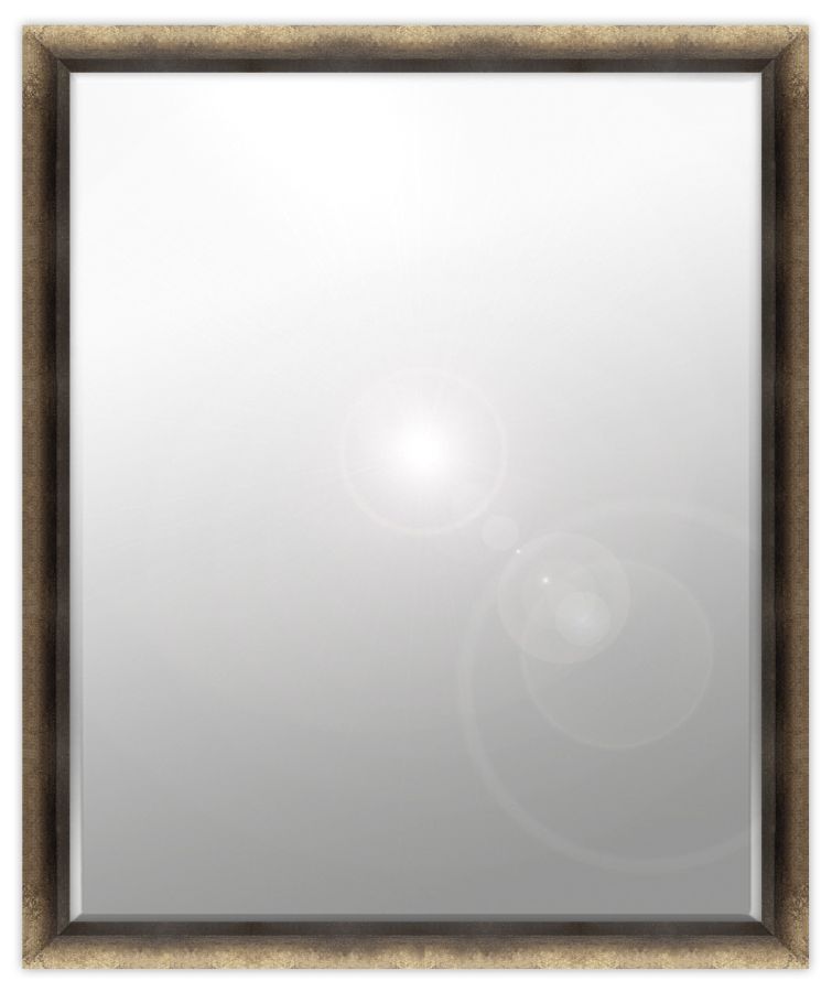 Caplie: 6mm Foil backed bevelled mirror in a standard factory frame