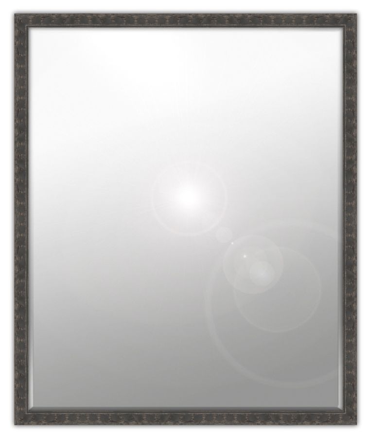 Hibisc: 6mm Foil backed bevelled mirror in a standard factory frame