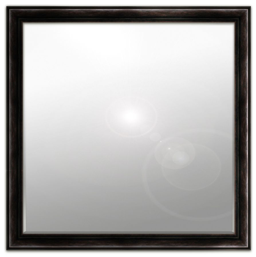 Palmae: 6mm Foil backed bevelled mirror in a standard factory frame