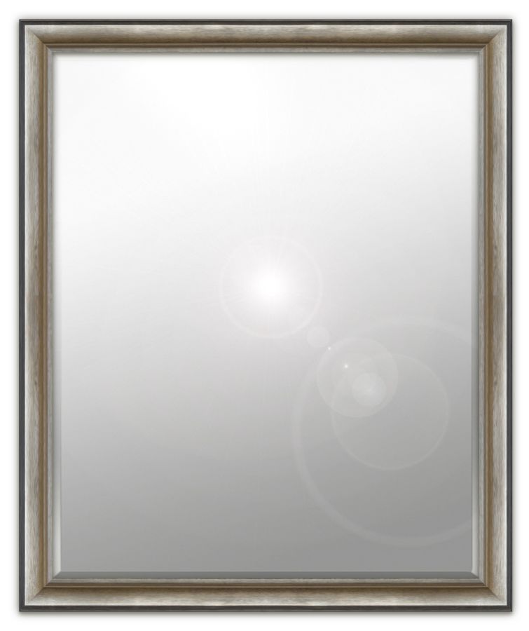 Pavona: 6mm Foil backed bevelled mirror in a standard factory frame