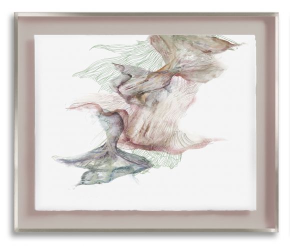 Silky Flounce 01 in a Deluxe Handmade Frame