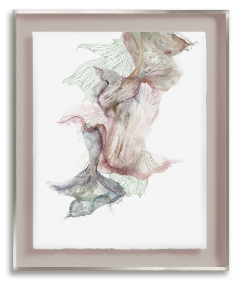 Silky Flounce 01 in a Deluxe Handmade Frame