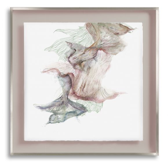 Silky Flounce 01 in a Deluxe Handmade Frame