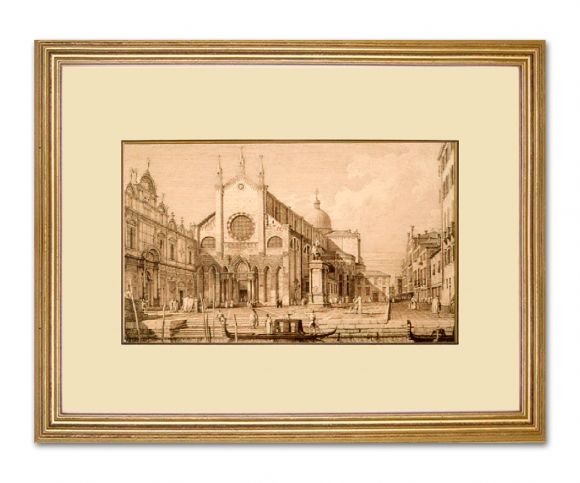 Canaletto Drawing 04 in a Standard Frame