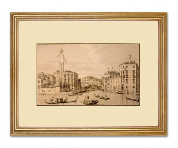 Canaletto Drawing 05 in a Standard Frame