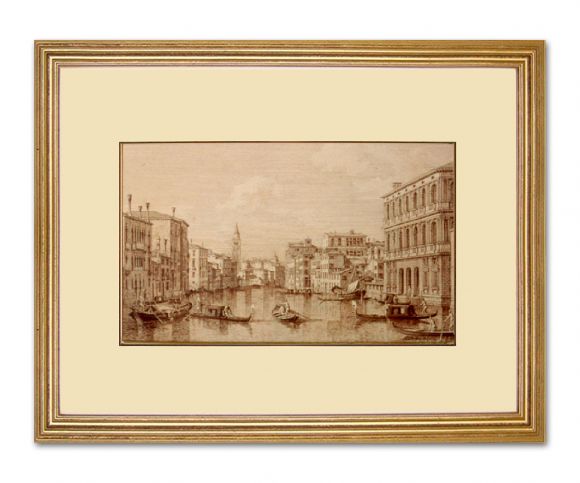 Canaletto Drawing 08 in a Standard Frame