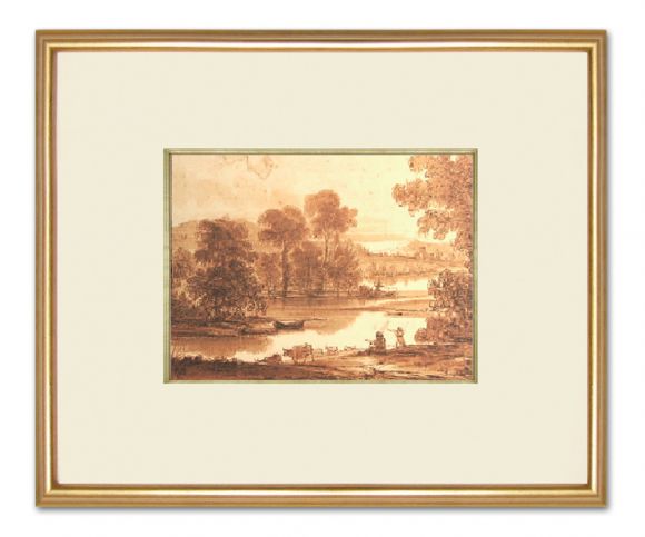 Claude Lorraine Landscape 03 in a Standard Frame