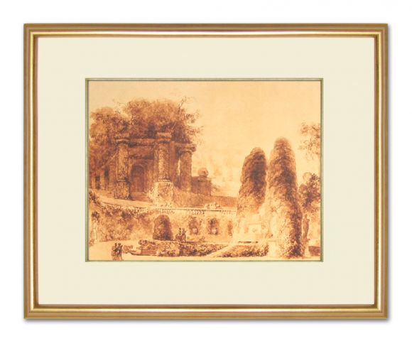 Fragonard Landscape 01 in a Standard Frame