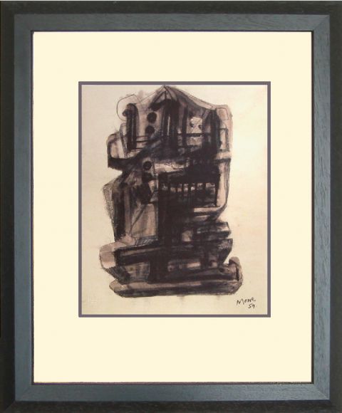 Henry Moore Drawing 04 in a Standard Frame