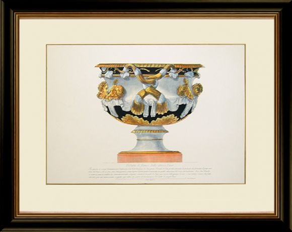 Piranesi Urns 02 in a  Standard Frame