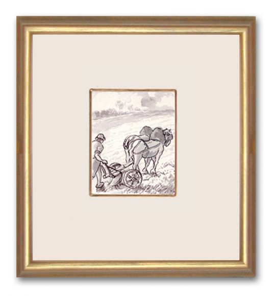 Pissaro Drawing 03 in a Standard Frame