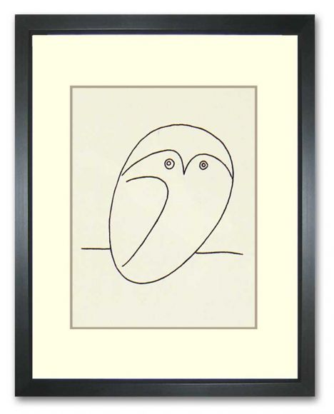 Picasso Line Drawings 01 in a Standard Frame