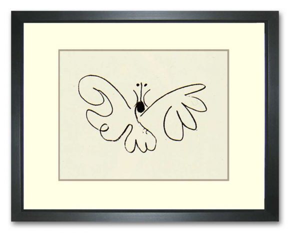 Picasso Line Drawings 02 in a Standard Frame