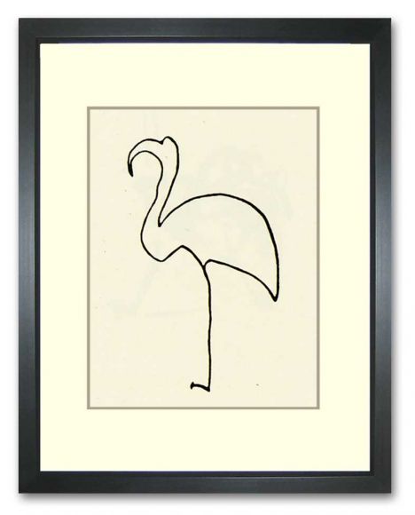 Picasso Line Drawings 03 in a Standard Frame