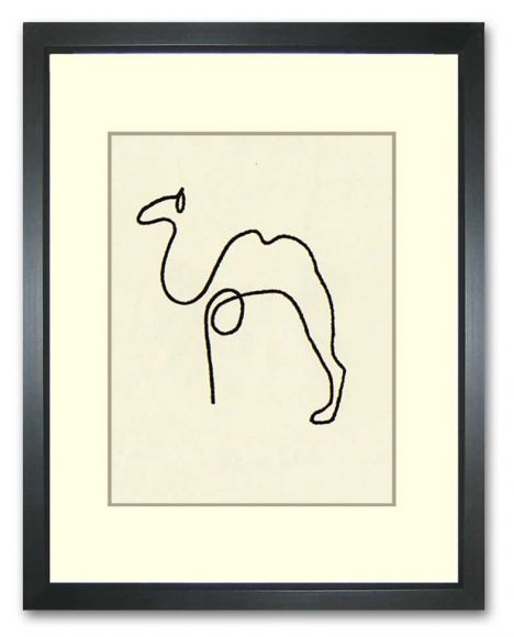 Picasso Line Drawings 04 in a Standard Frame