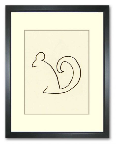 Picasso Line Drawings 08 in a Standard Frame