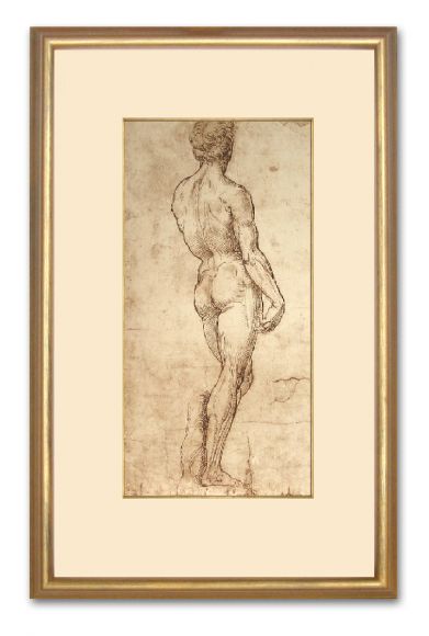 Raphael Male Nude in a standard frame.