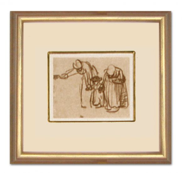 Rembrandt Drawing 01 in a Standard Frame