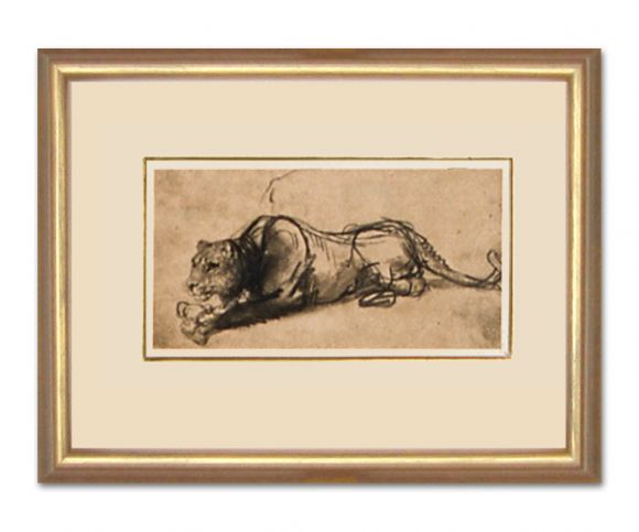 Rembrandt Drawing 04 in a Standard Frame