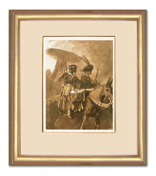 Rembrandt Drawing 05 in a Standard Frame