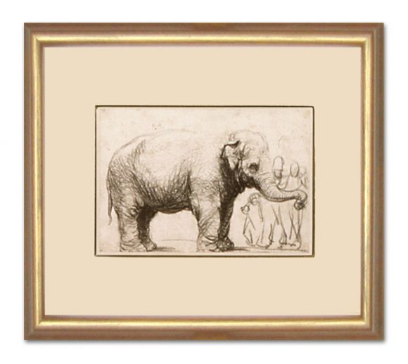 Rembrandt Drawing 06 in a Standard Frame