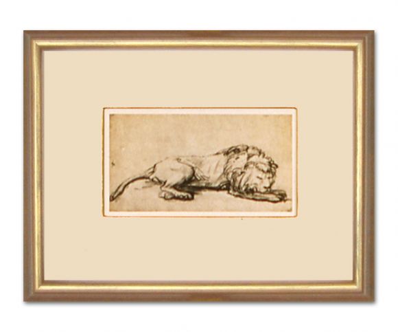 Rembrandt Drawing 08 in a Standard Frame