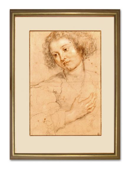 Rubens Drawing 01 in a Standard Frame