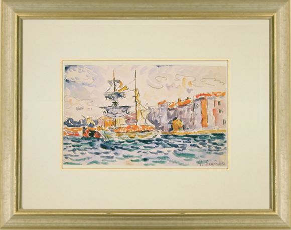 Signac Watercolour 01 in a Standard Frame