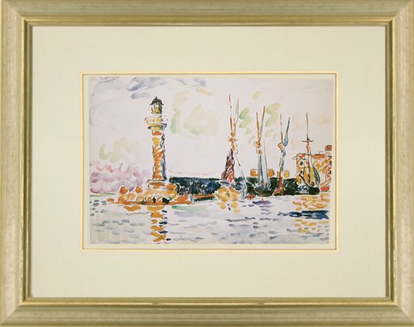 Signac Watercolour 02 in a Standard Frame