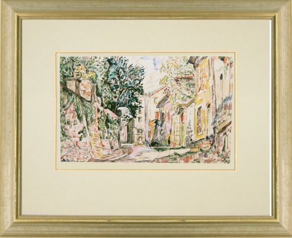 Signac Watercolour 08 in a Standard Frame