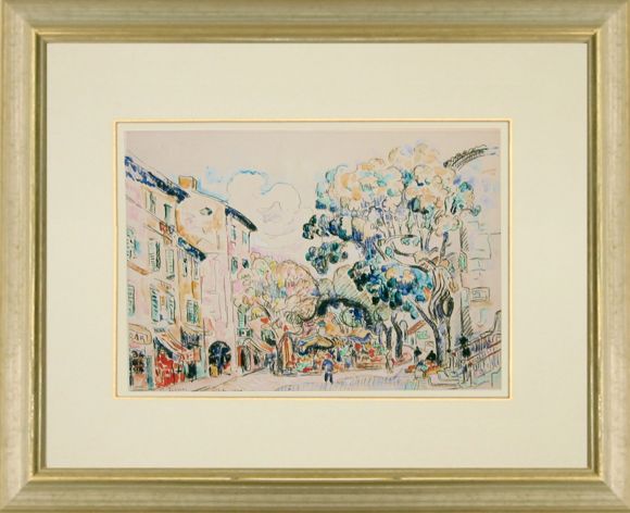 Signac Watercolour 09 in a Standard Frame