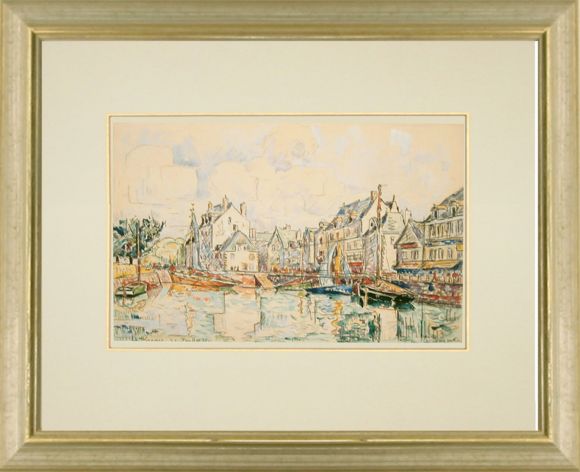 Signac Watercolour 11 in a Standard Frame