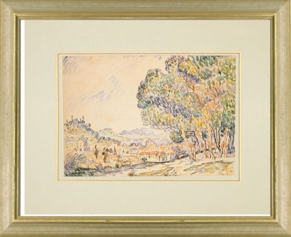 Signac Watercolour 12 in a Standard Frame