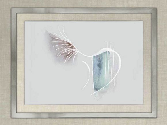 Sivelle between glass and acrylic in deluxe handmade frame