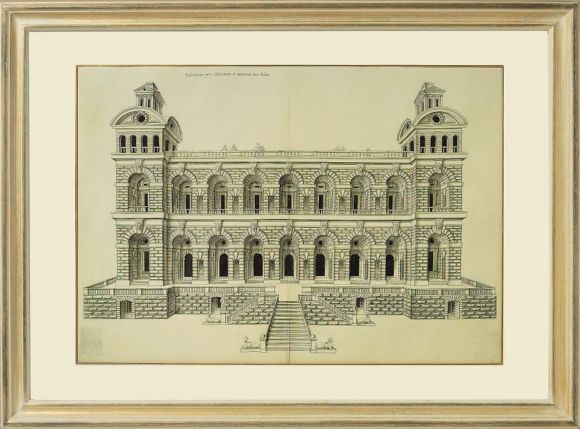 Vatican Architectural 04 in a Deluxe Handmade Frame