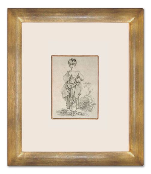 Boucher Drawing 01 in a Deluxe Handmade Frame