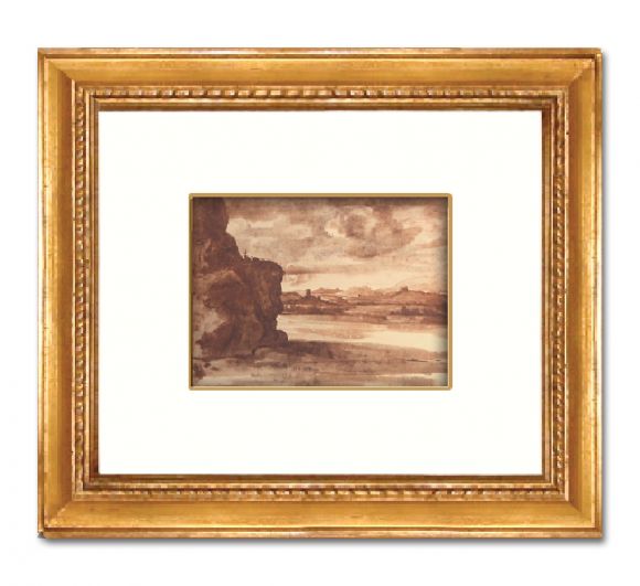 Claude Lorraine Landscape 01 in a Deluxe Handmade Frame