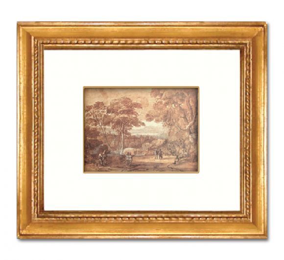 Claude Lorraine Landscape 02 in a Deluxe Handmade Frame