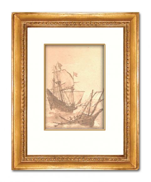 Claude Lorraine Landscape 05 in a Deluxe Handmade Frame